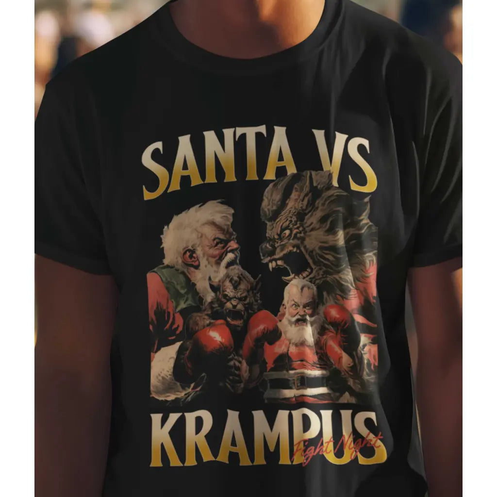 Santa VS Krampus T-Shirt - Tshirtpark.com