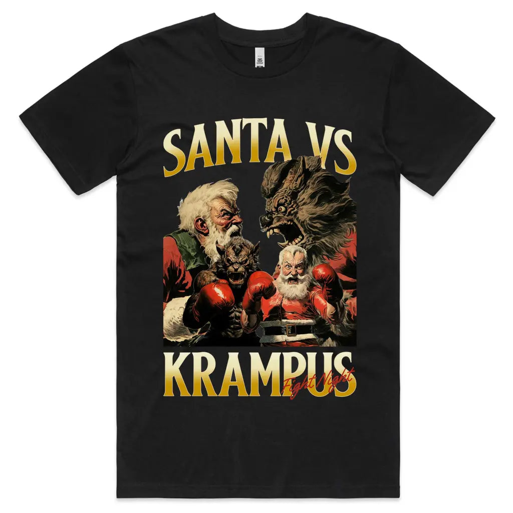Santa VS Krampus T-Shirt - Tshirtpark.com