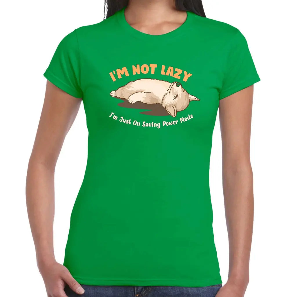 Saving Power Mode Ladies T-shirt - Tshirtpark.com