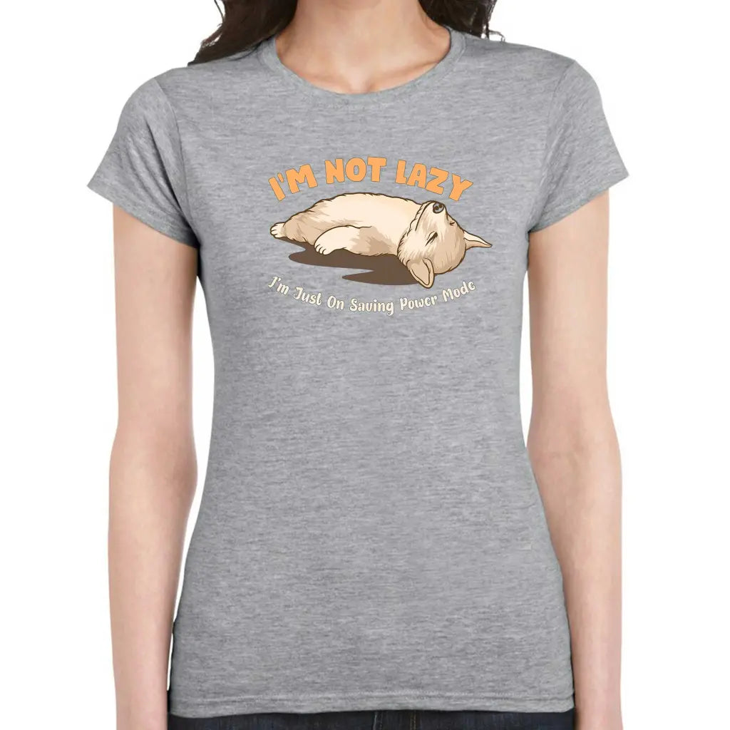 Saving Power Mode Ladies T-shirt - Tshirtpark.com