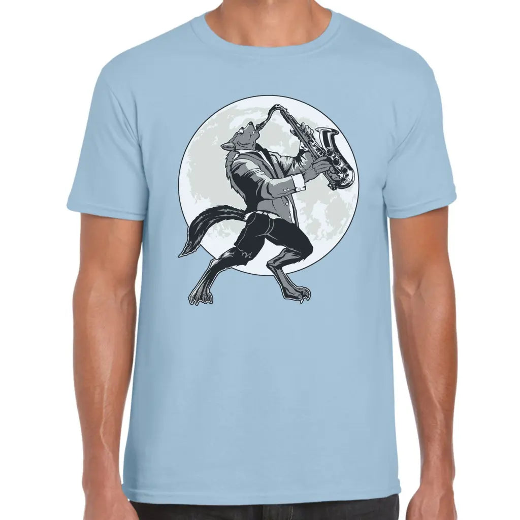 Saxophone Wolf T-Shirt - Tshirtpark.com