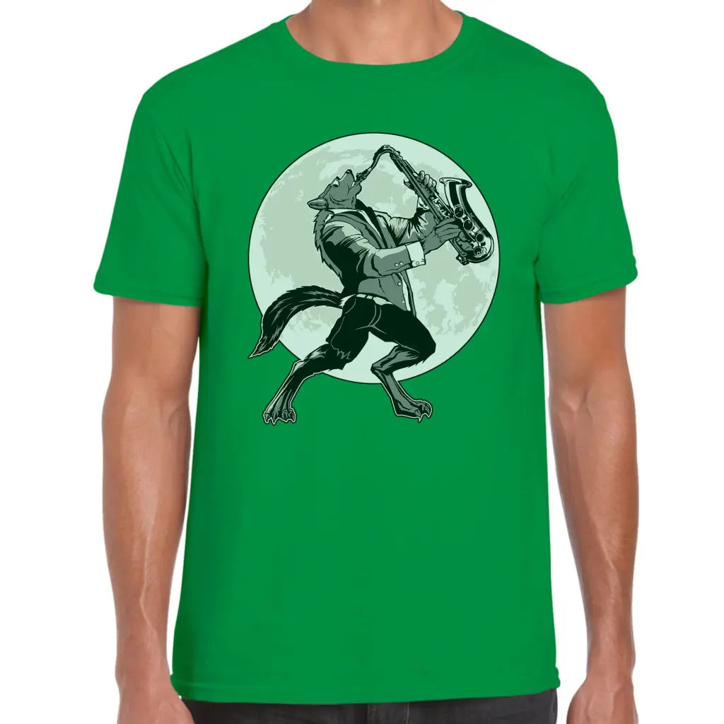 Saxophone Wolf T-Shirt - Tshirtpark.com
