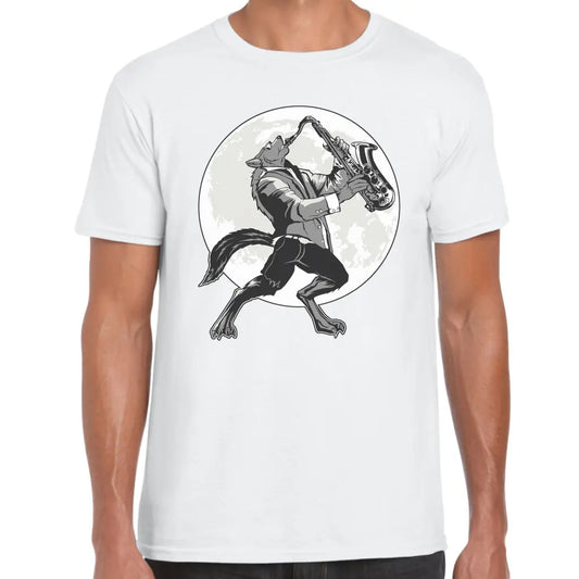 Saxophone Wolf T-Shirt - Tshirtpark.com