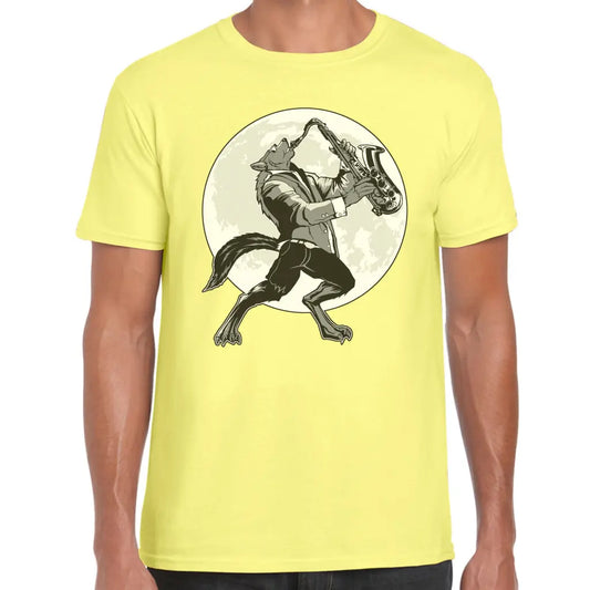 Saxophone Wolf T-Shirt - Tshirtpark.com