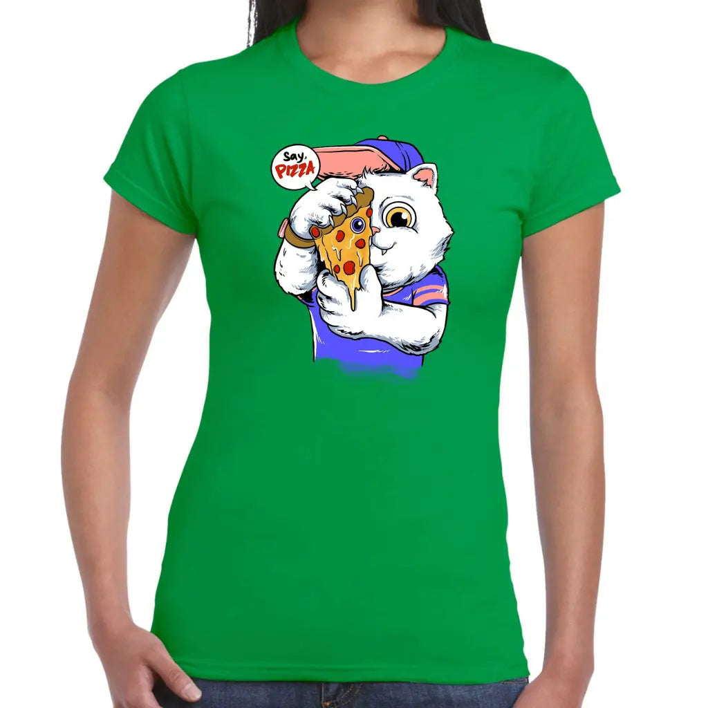 Say Pizza Ladies T-shirt - Tshirtpark.com