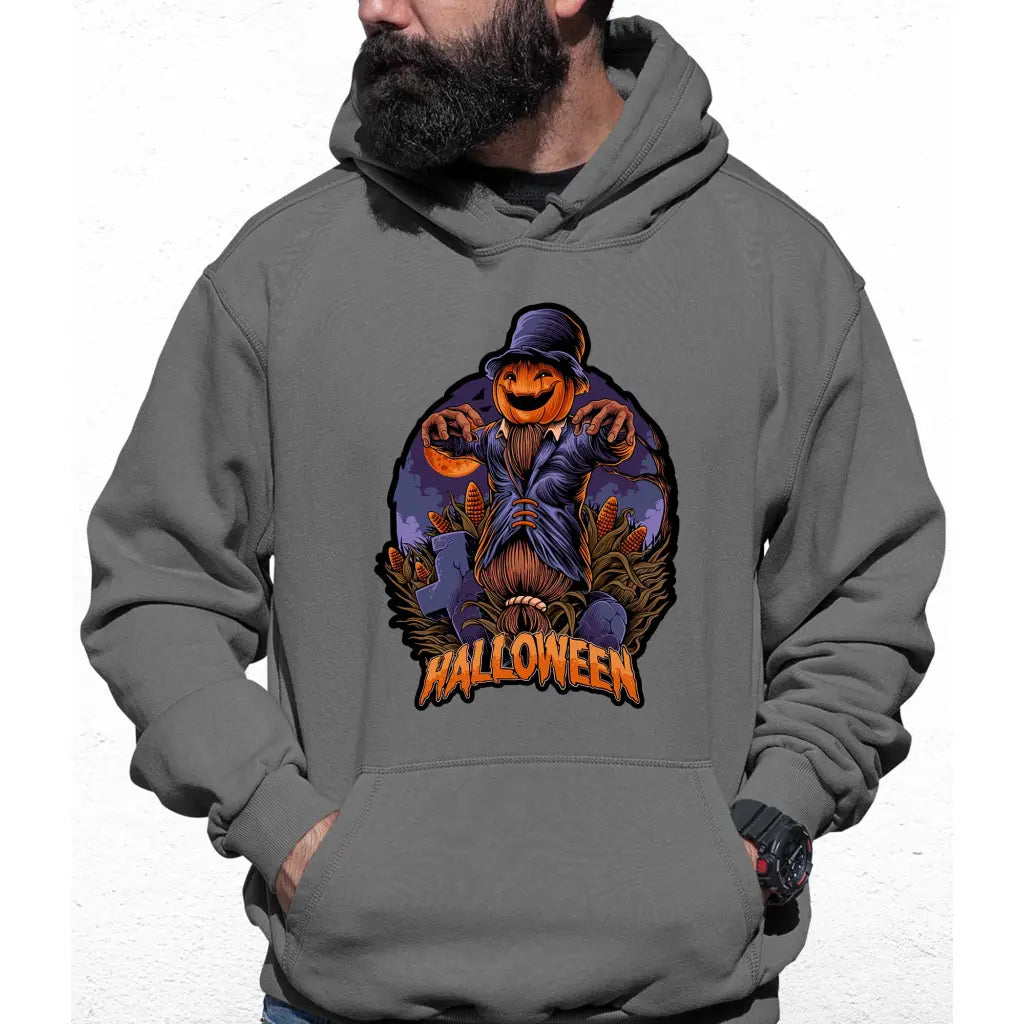 Scarecrow Pumpkin Colour Hoodie - Tshirtpark.com