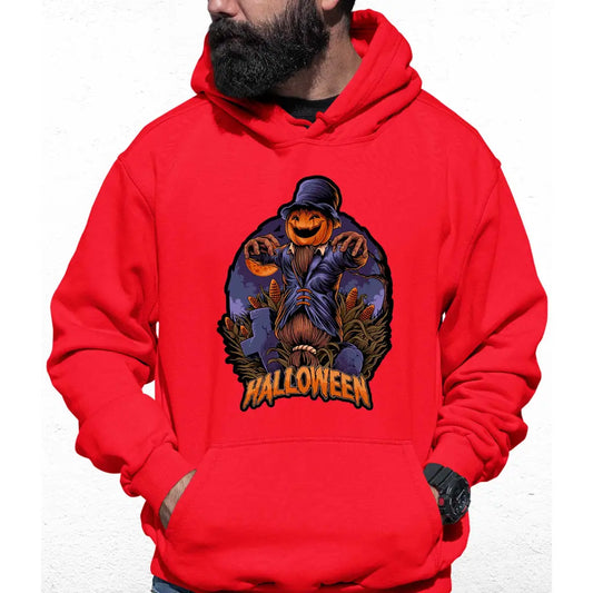 Scarecrow Pumpkin Colour Hoodie - Tshirtpark.com