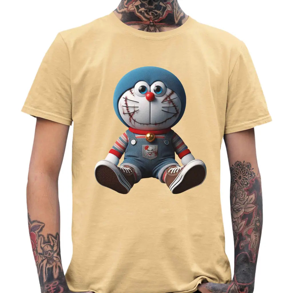 Scary Blue Cat Men’s T-Shirt - Tshirtpark.com