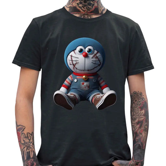 Scary Blue Cat Men’s T-Shirt - Tshirtpark.com