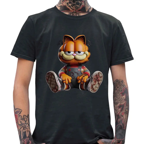 Gruselige Katze Herren T-Shirt