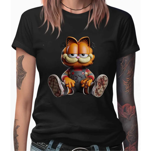 Gruselige Katze Frauen T-Shirt