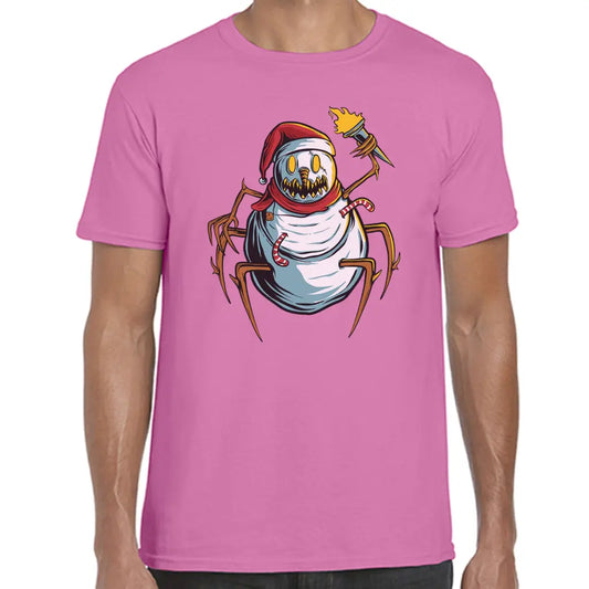 Scary Spider Snowman T-Shirt - Tshirtpark.com