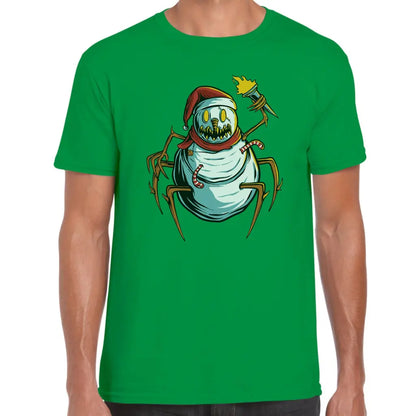Scary Spider Snowman T-Shirt - Tshirtpark.com