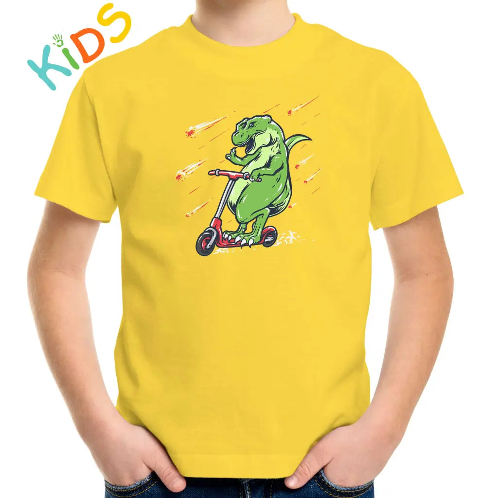 Scooter Dino Kids T-shirt - Tshirtpark.com