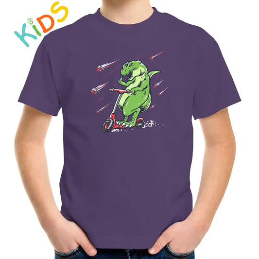 Scooter Dino Kids T-shirt - Tshirtpark.com