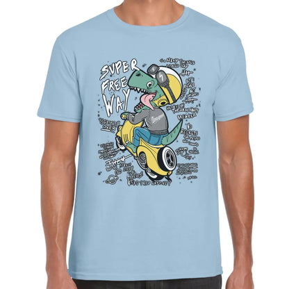 Scooter Dino Scribble T-Shirt - Tshirtpark.com