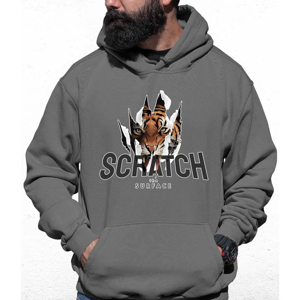 Scratch The Surface Slogan Colour Hoodie - Tshirtpark.com