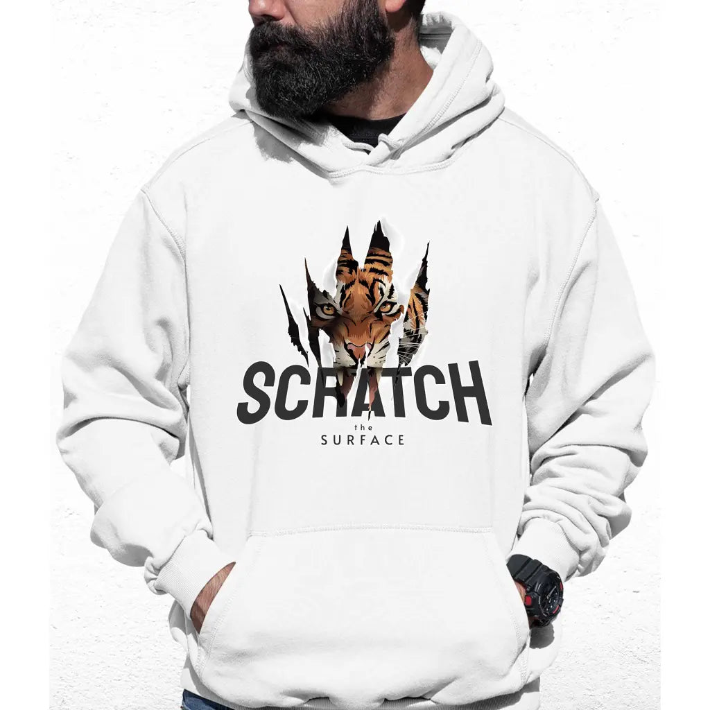 Scratch The Surface Slogan Colour Hoodie - Tshirtpark.com