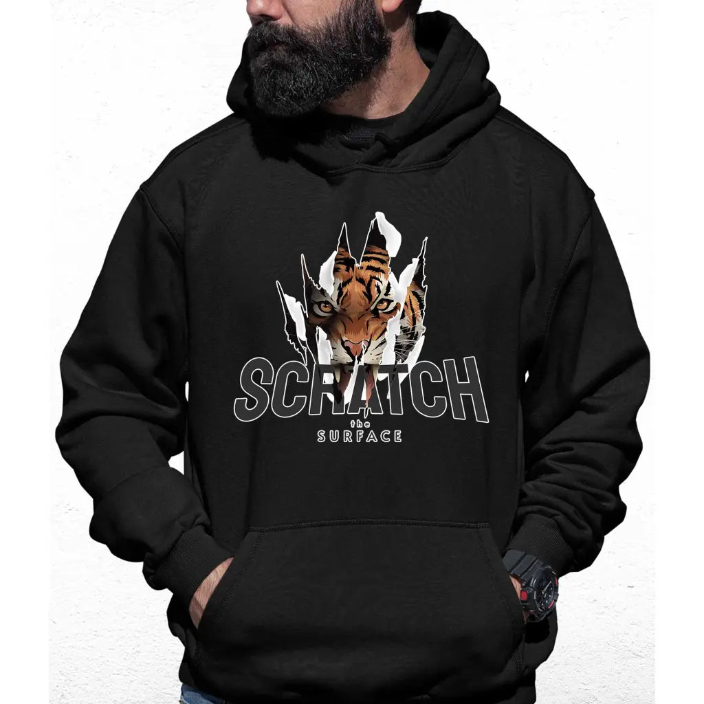 Scratch The Surface Slogan Colour Hoodie - Tshirtpark.com