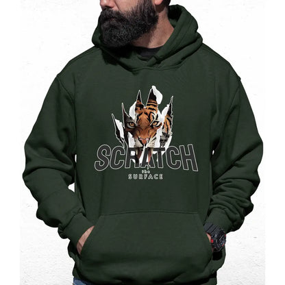 Scratch The Surface Slogan Colour Hoodie - Tshirtpark.com