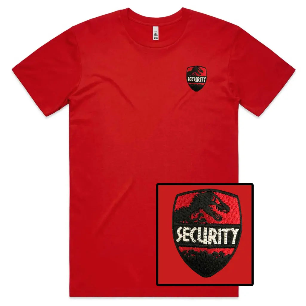 Security Embroidered T-Shirt - Tshirtpark.com