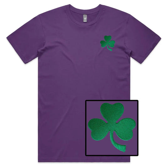 Shamrock Embroidered T-Shirt - Tshirtpark.com