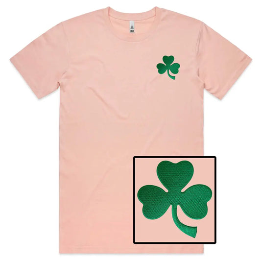 Shamrock Embroidered T-Shirt - Tshirtpark.com