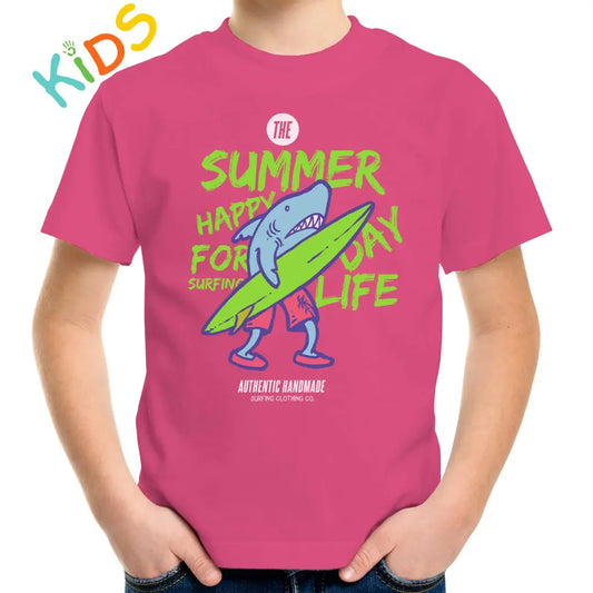 Shark Surfing Kids T-shirt - Tshirtpark.com