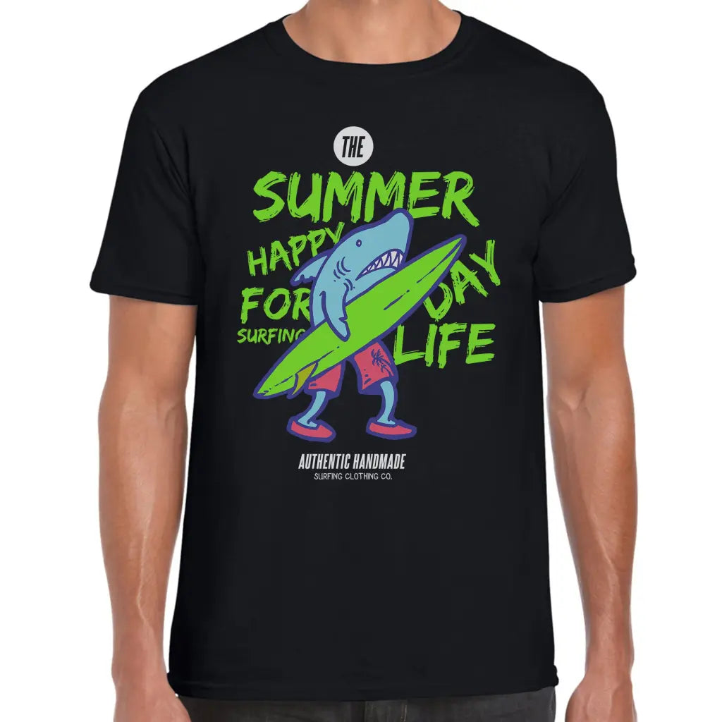 Shark Surfing T-Shirt - Tshirtpark.com