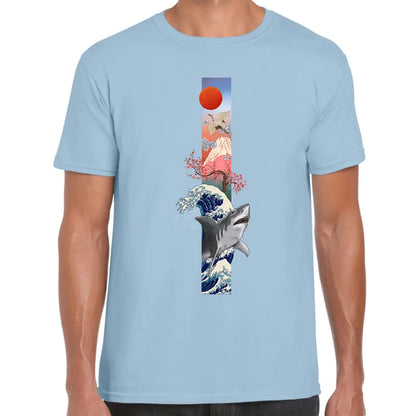 Shark & Wave T-Shirt - Tshirtpark.com