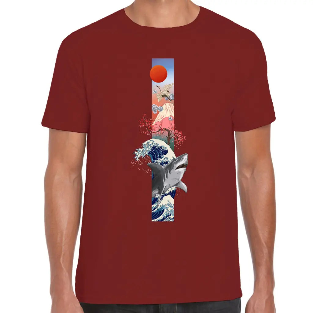 Shark & Wave T-Shirt - Tshirtpark.com