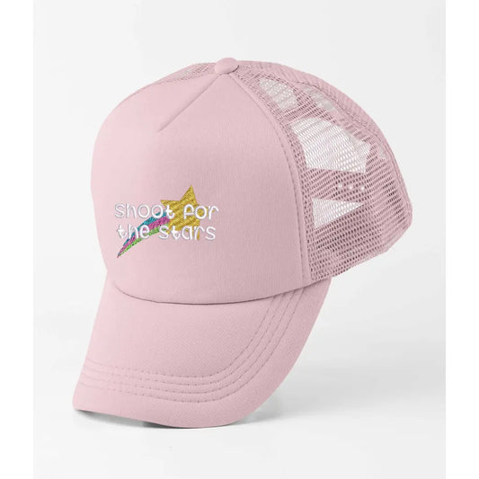 Shoot Stars Slogan Trucker Cap - Tshirtpark.com