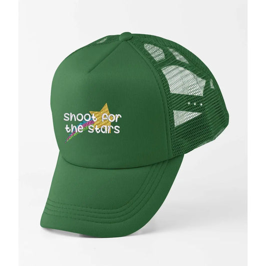 Shoot Stars Slogan Trucker Cap - Tshirtpark.com