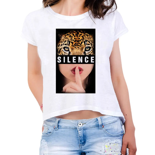Silence Womens Crop Tee - Tshirtpark.com