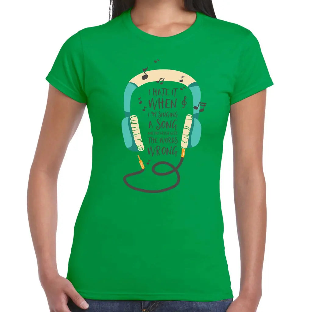 Singing A Song Ladies T-shirt - Tshirtpark.com