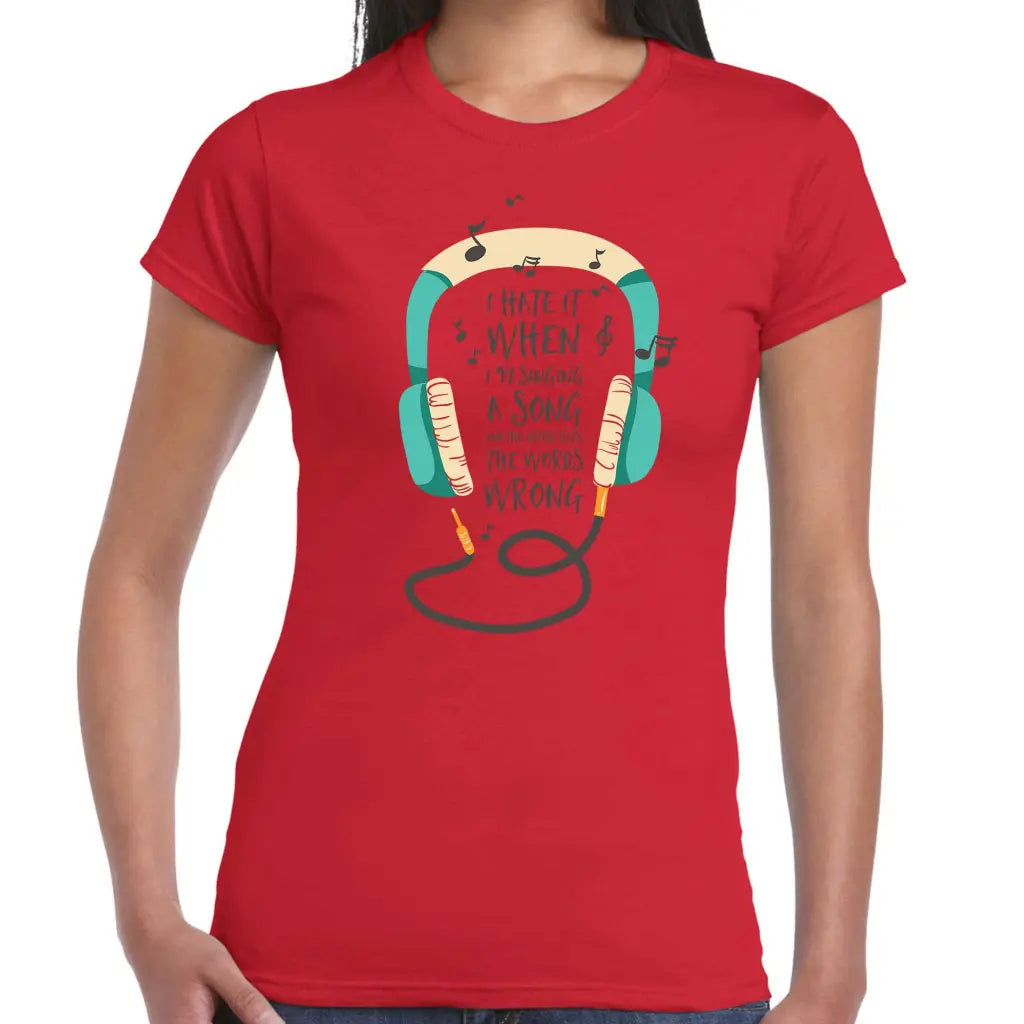 Singing A Song Ladies T-shirt - Tshirtpark.com