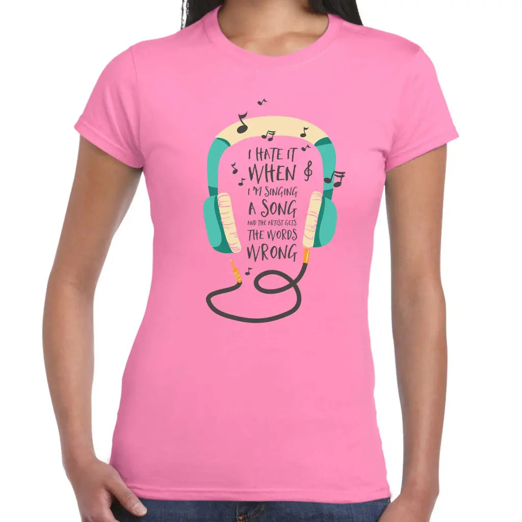 Singing A Song Ladies T-shirt - Tshirtpark.com