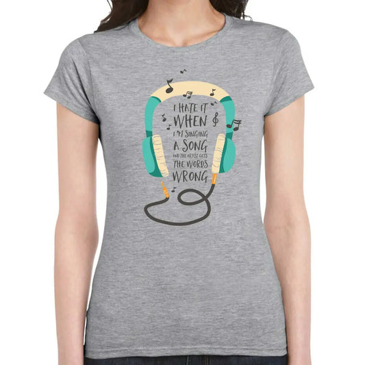 Singing A Song Ladies T-shirt - Tshirtpark.com