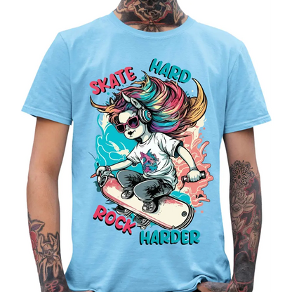 Skate Hard Rock Harder T-Shirt - Tshirtpark.com