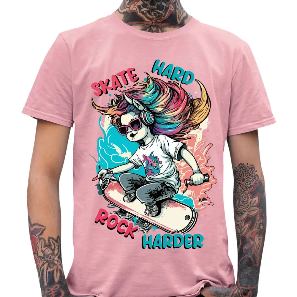 Skate Hard Rock Harder T-Shirt - Tshirtpark.com