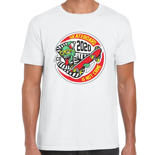 Skateborad is Not Crime T-Shirt - Tshirtpark.com