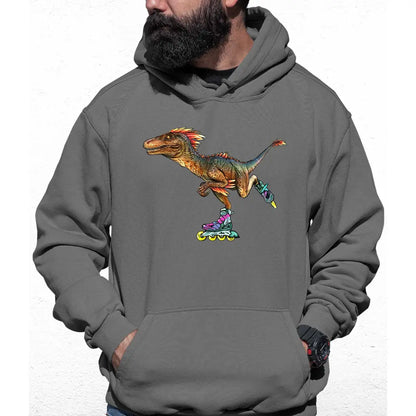 Skater Dino Colour Hoodie - Tshirtpark.com