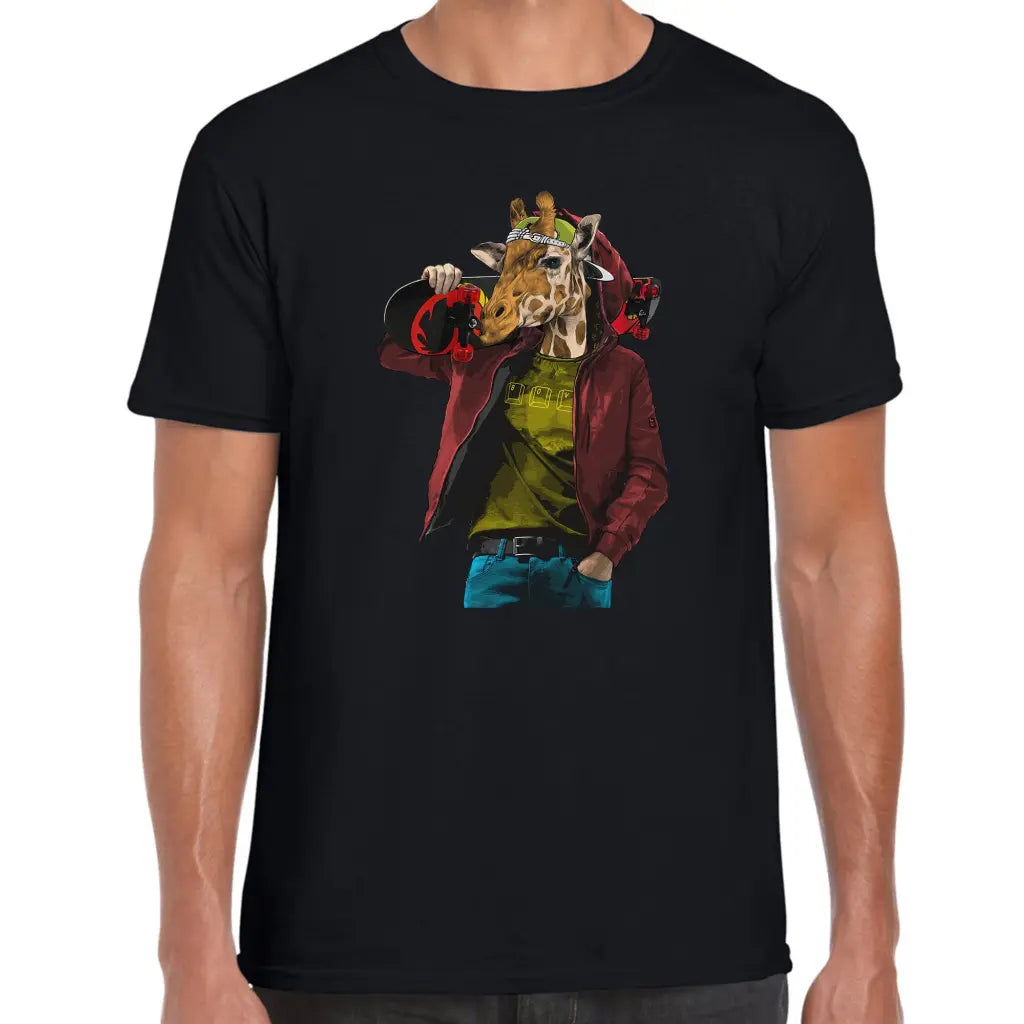 Skater Giraffe T-Shirt - Tshirtpark.com