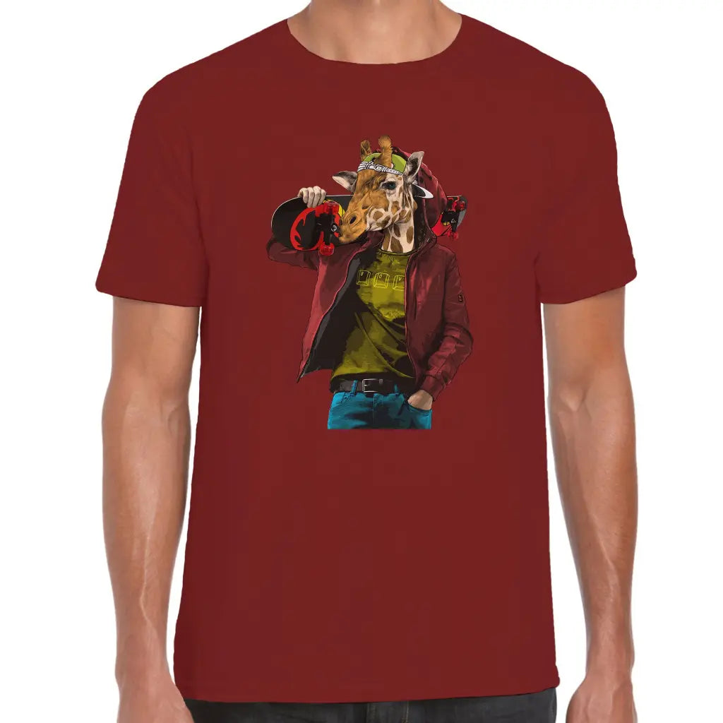 Skater Giraffe T-Shirt - Tshirtpark.com