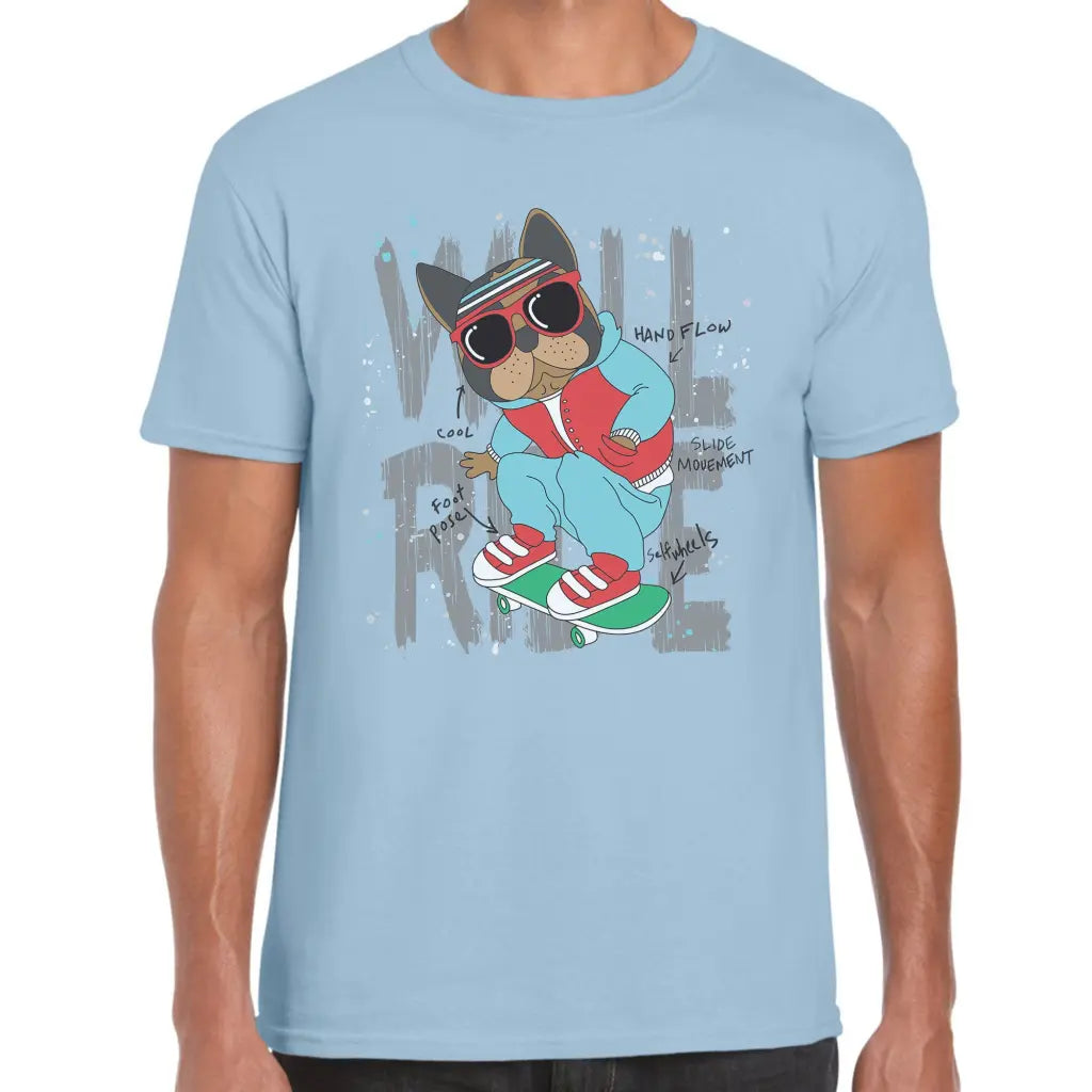 Skater Pug T-Shirt - Tshirtpark.com