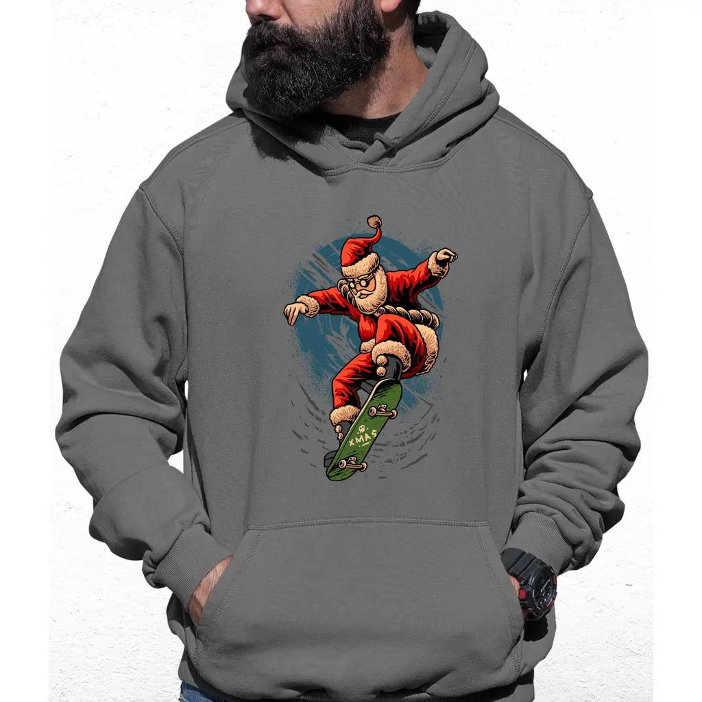 Skater Santa Colour Hoodie - Tshirtpark.com