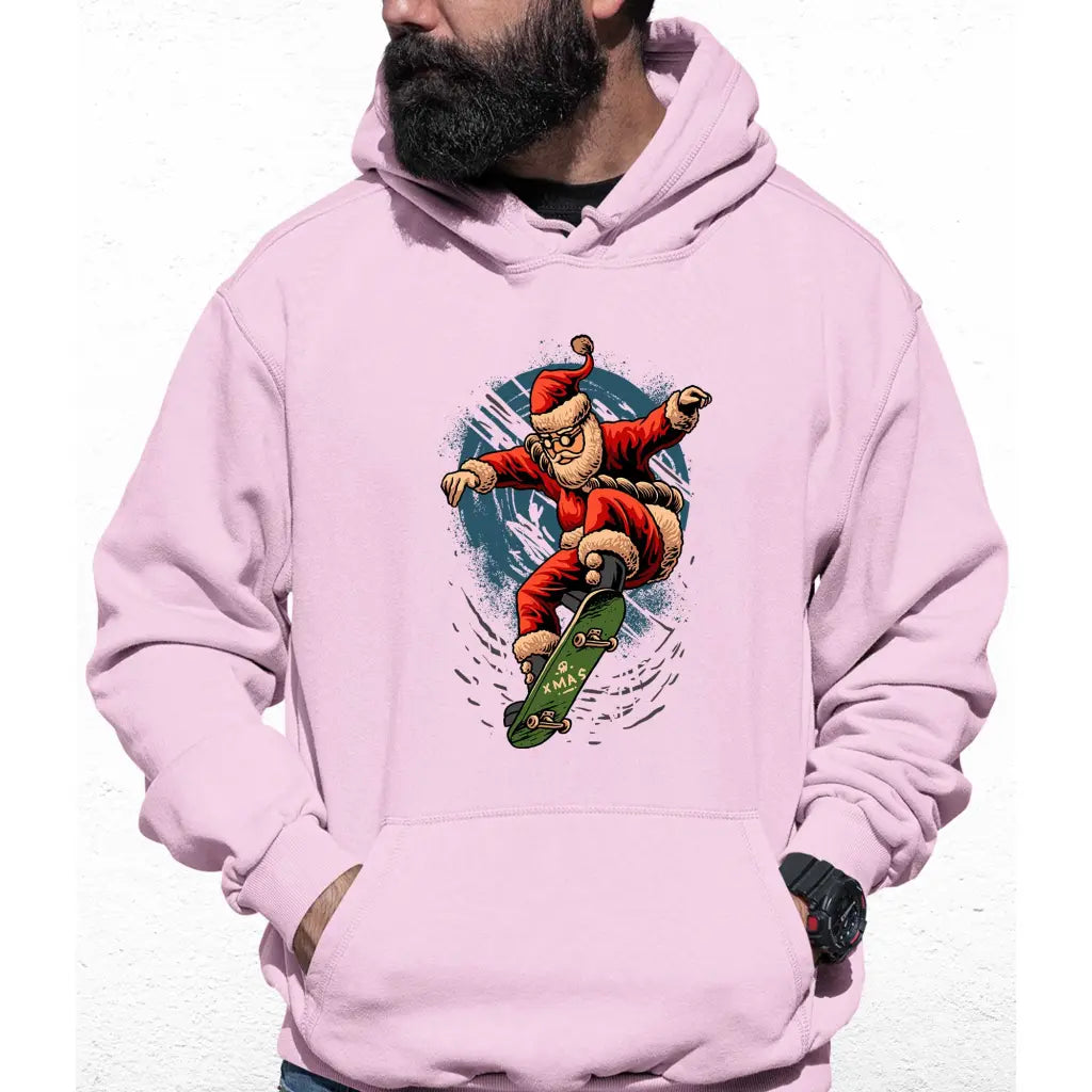 Skater Santa Colour Hoodie - Tshirtpark.com