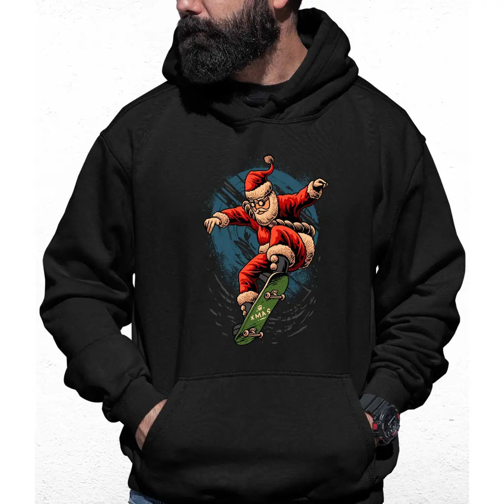 Skater Santa Colour Hoodie - Tshirtpark.com