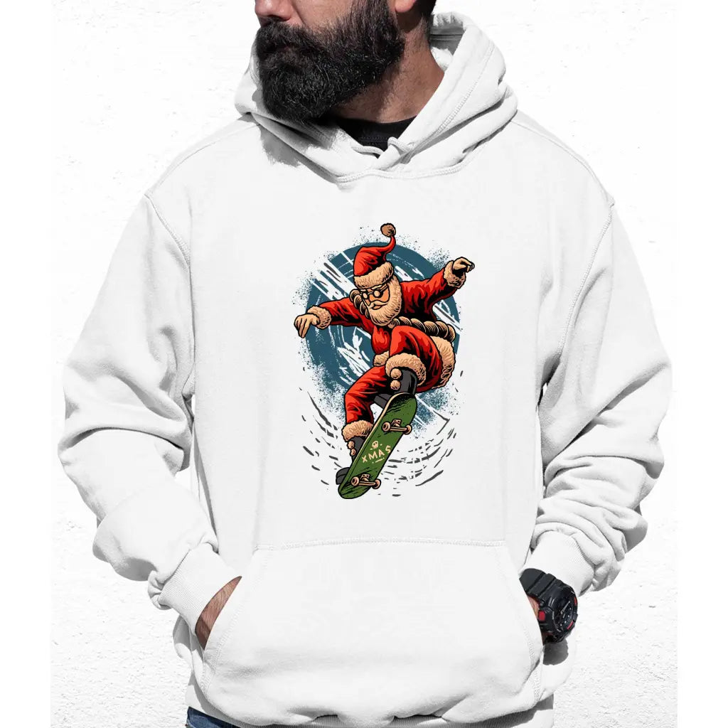 Skater Santa Colour Hoodie - Tshirtpark.com