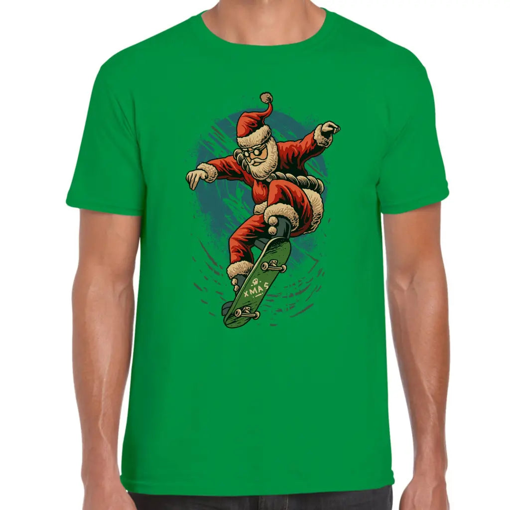 Skater Santa T-Shirt - Tshirtpark.com